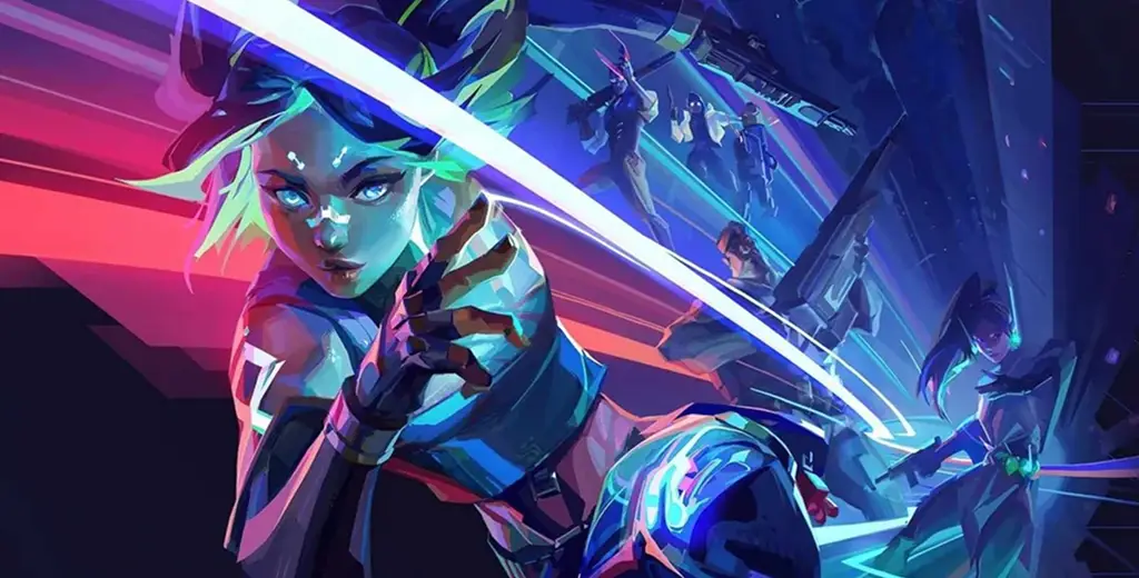 Futuristische scène met levendige kleuren, waarin dynamische personages in actiehoudingen te zien zijn terwijl ze energiewapens hanteren. De sfeer is intens en energiek. Trefwoorden: futuristisch, actie, levendig